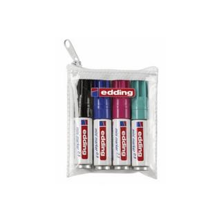 Edding EDDING 0.5 MINI EVIDENZIATORE 4 PZ PUNTA SOTTILE NERO, BLU, VERDE CHIARO, ROSSO  