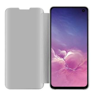 Cadorabo  Hülle für Samsung Galaxy S10e in ACHAT SILBER - Clear View Spiegel Schutzhülle mit Standfunktion 360 Grad Schutz 