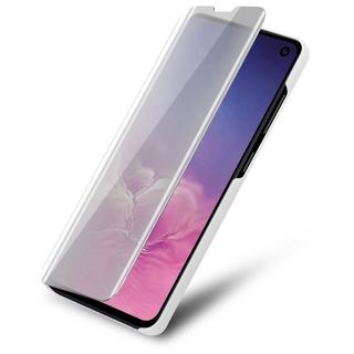 Cadorabo  Hülle für Samsung Galaxy S10e in ACHAT SILBER - Clear View Spiegel Schutzhülle mit Standfunktion 360 Grad Schutz 