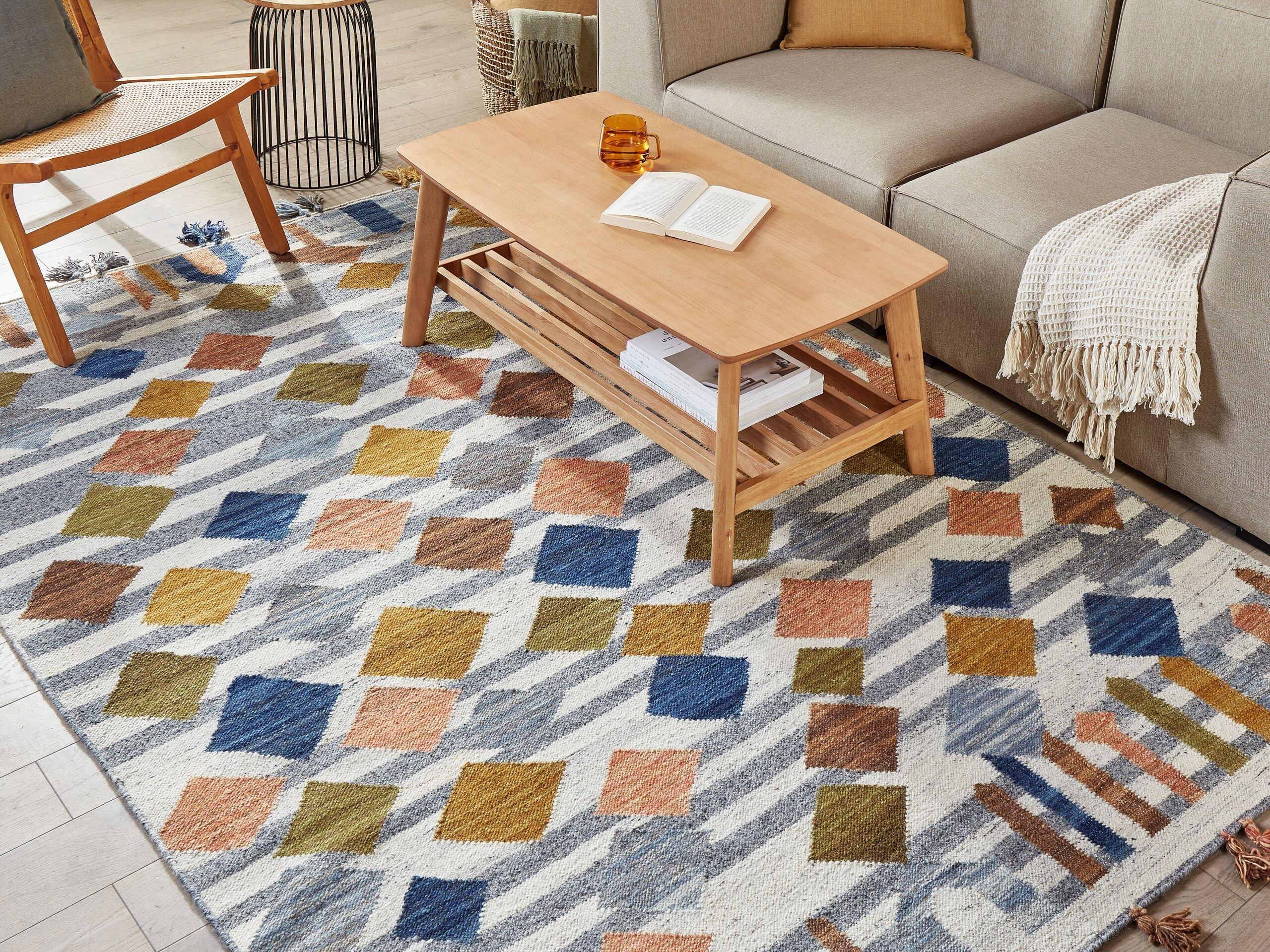 Beliani Tapis en Laine Boho KASAKH  