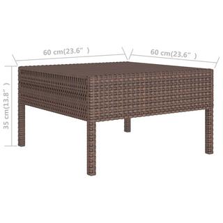 VidaXL Garten-sofagarnitur poly-rattan  