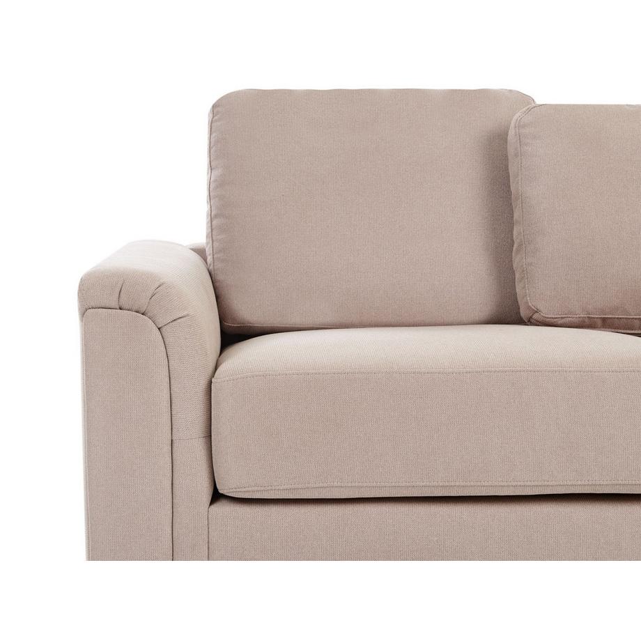 Beliani Canapé d'angle gauche en Tissu Traditionnel KOHLO  