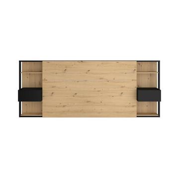 Bettkopfteil mit integrierten Nachttischen Eiche MISTA