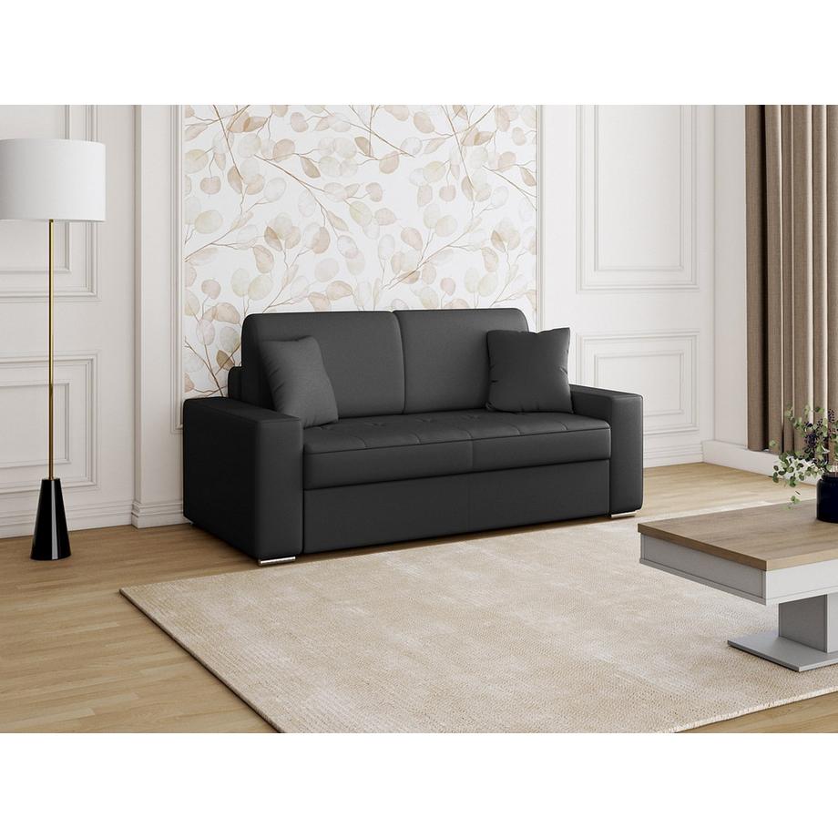 Vente-unique Schlafsofa 2Sitzer EMIR Liegefläche Matratzen  