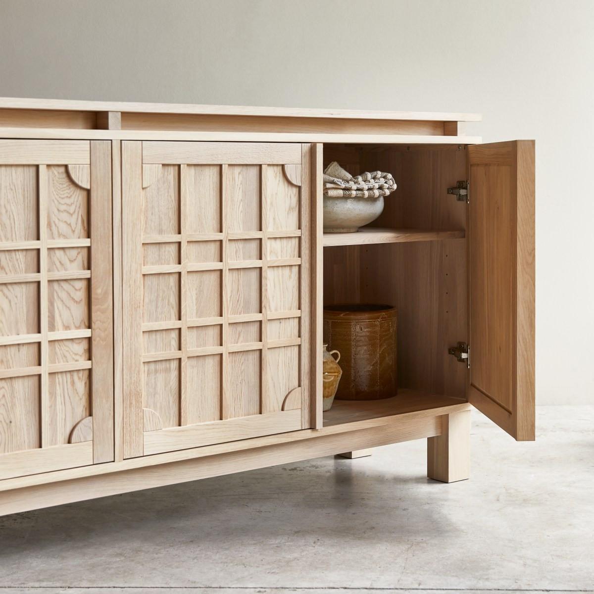 Tikamoon  Credenza in quercia massello 220 cm Bodi 