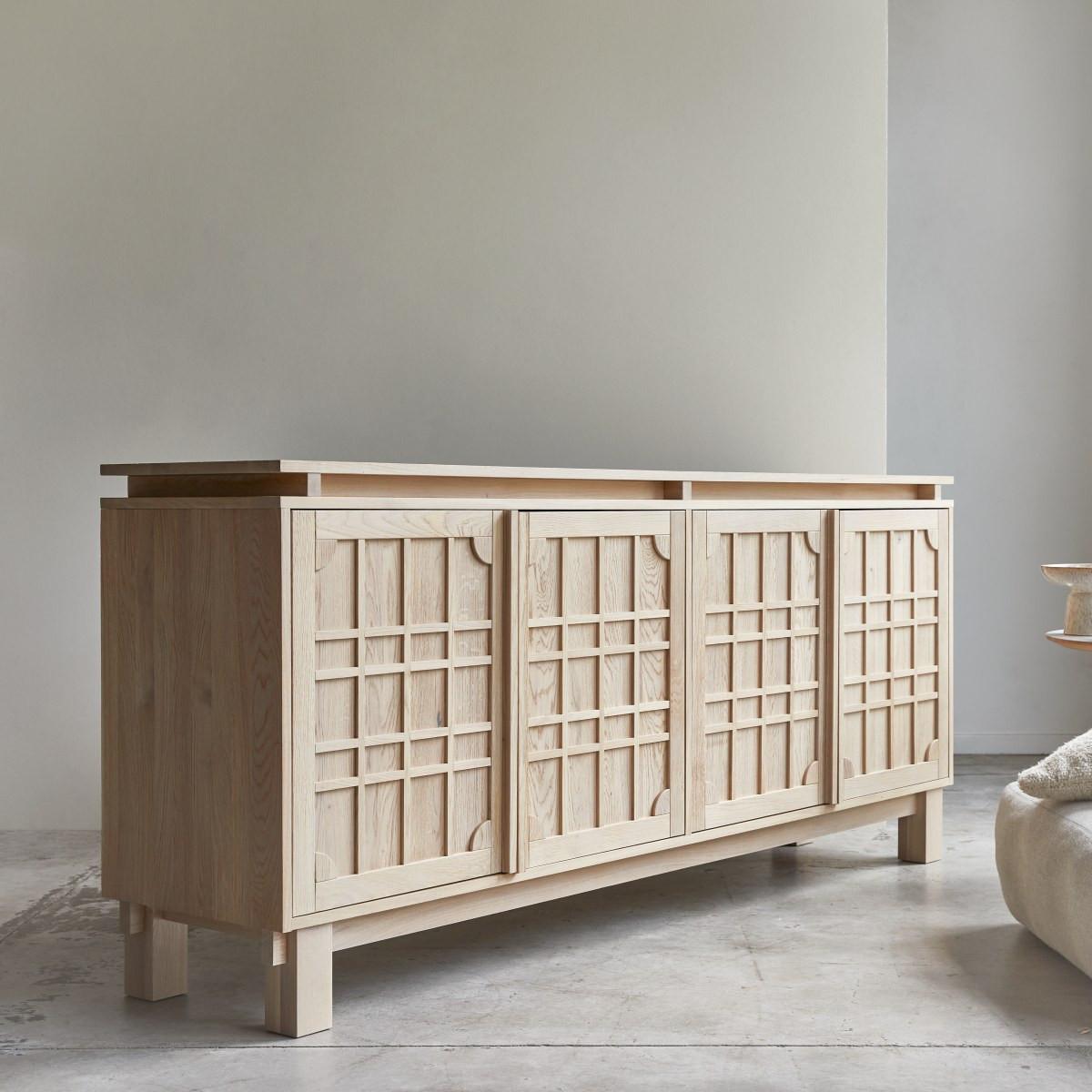 Tikamoon  Credenza in quercia massello 220 cm Bodi 