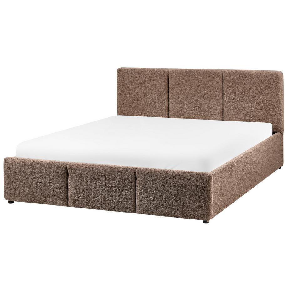 Beliani Lit ottoman en Bouclé  BOUSSE  