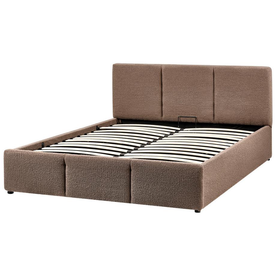 Beliani Lit ottoman en Bouclé  BOUSSE  