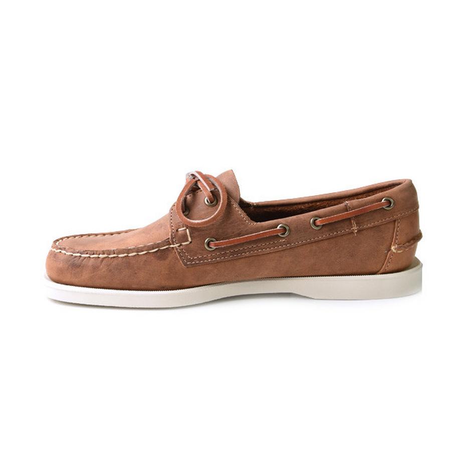 Sebago Docksides Crazy Chaussures Bateau Docksides Portland Crazy Horse-50.5 