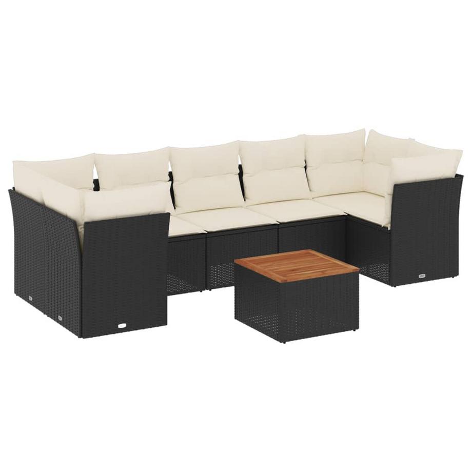 Ensemble de canapés de jardin rotin synthétique