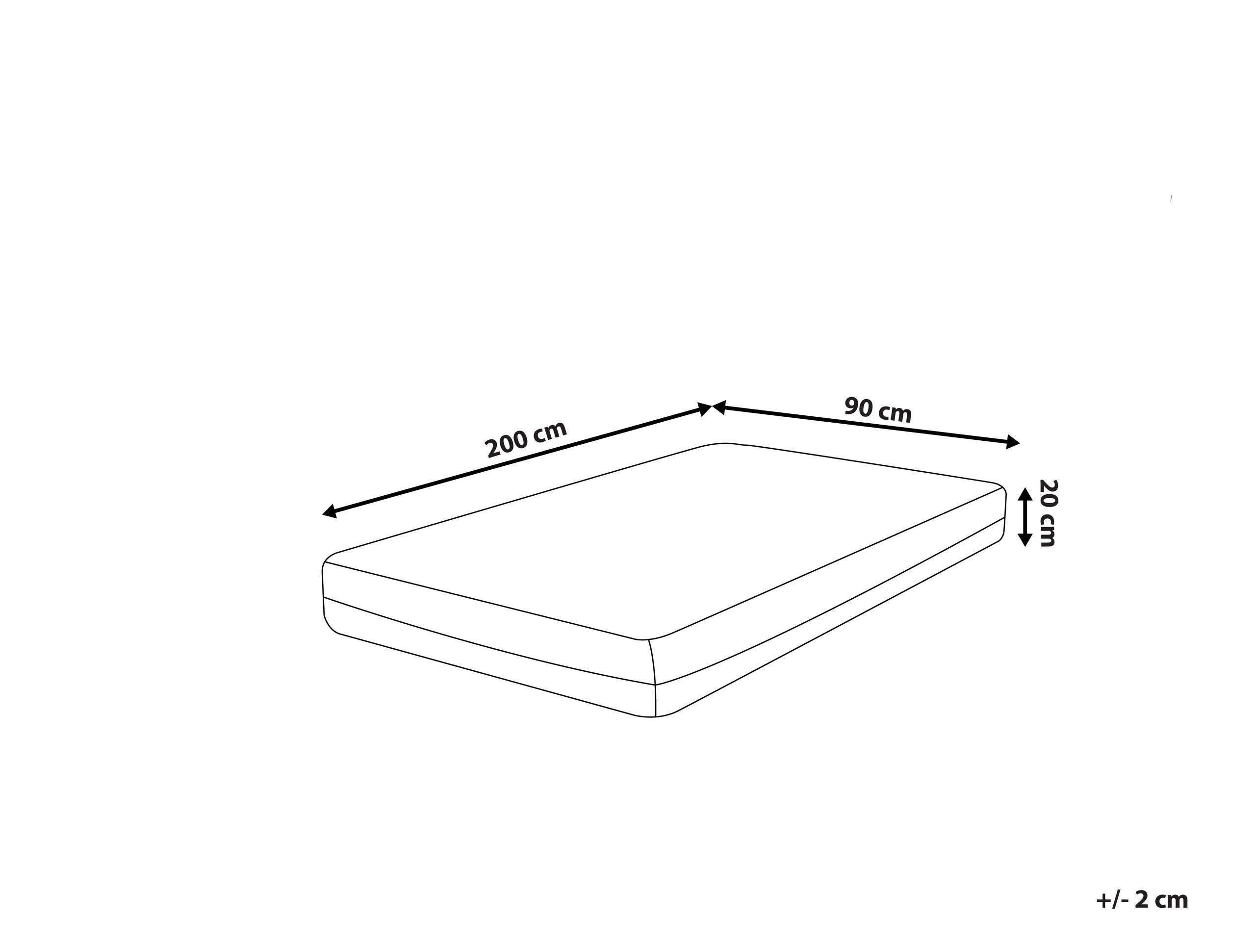 Beliani Matelas à memoire de forme en Polyester GLEE - Moyen  