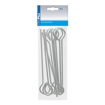 Picchetto 19cm alluminio con occhiello 10 pezzi in polybag