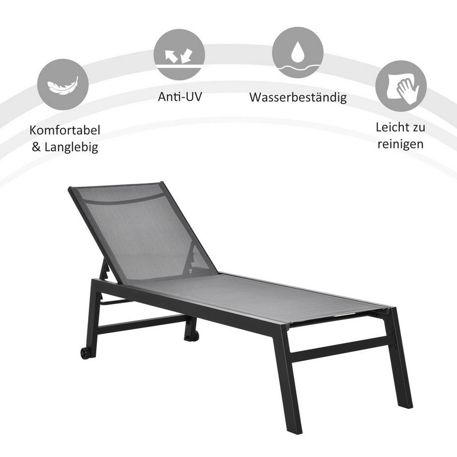 Outsunny Chaise longue  