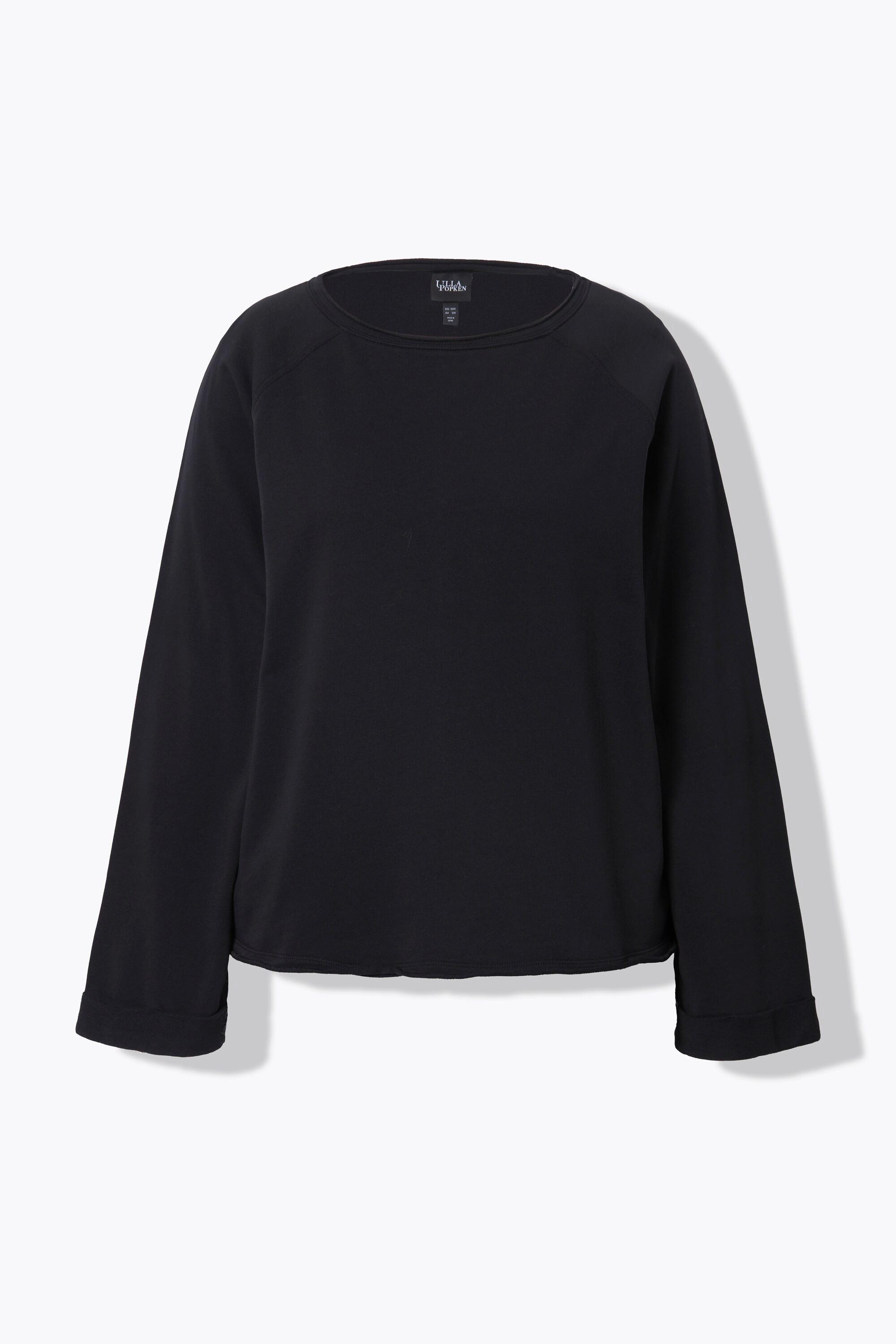 Ulla Popken  Sweatshirt, Rollkanten, Rundhals, Langarm 