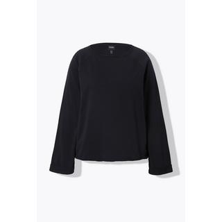 Ulla Popken  Sweatshirt, Rollkanten, Rundhals, Langarm 