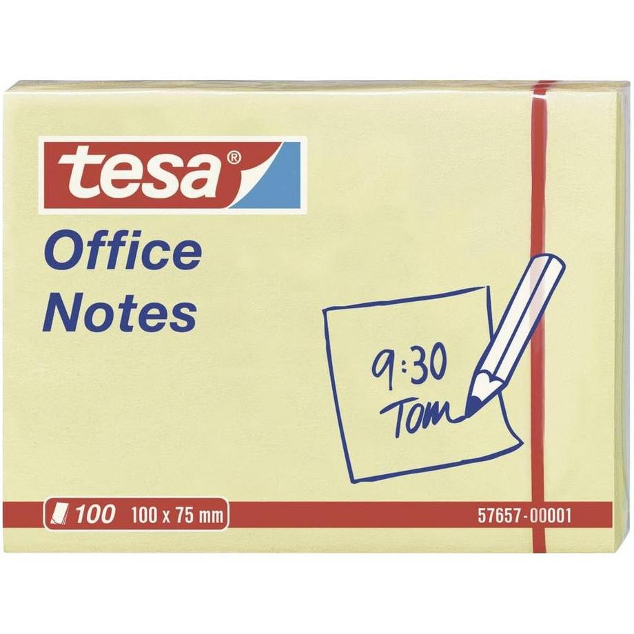 Tesa TESA Office Notes 75x100mm 576570000 gelb 100 Blatt  