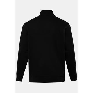 Sthuge  Felpa polo con zip sul collo e applicazione, fino alla tg. 8XL 