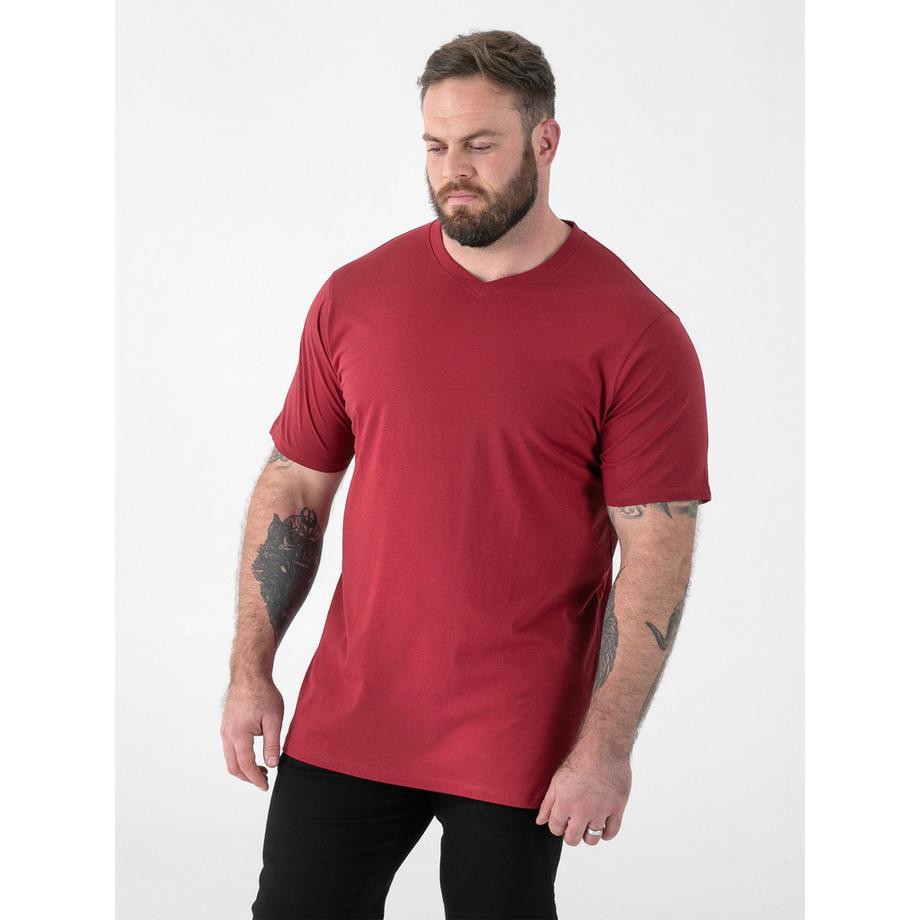 Duke V-Ausschnitt Kurzarm T-Shirt  