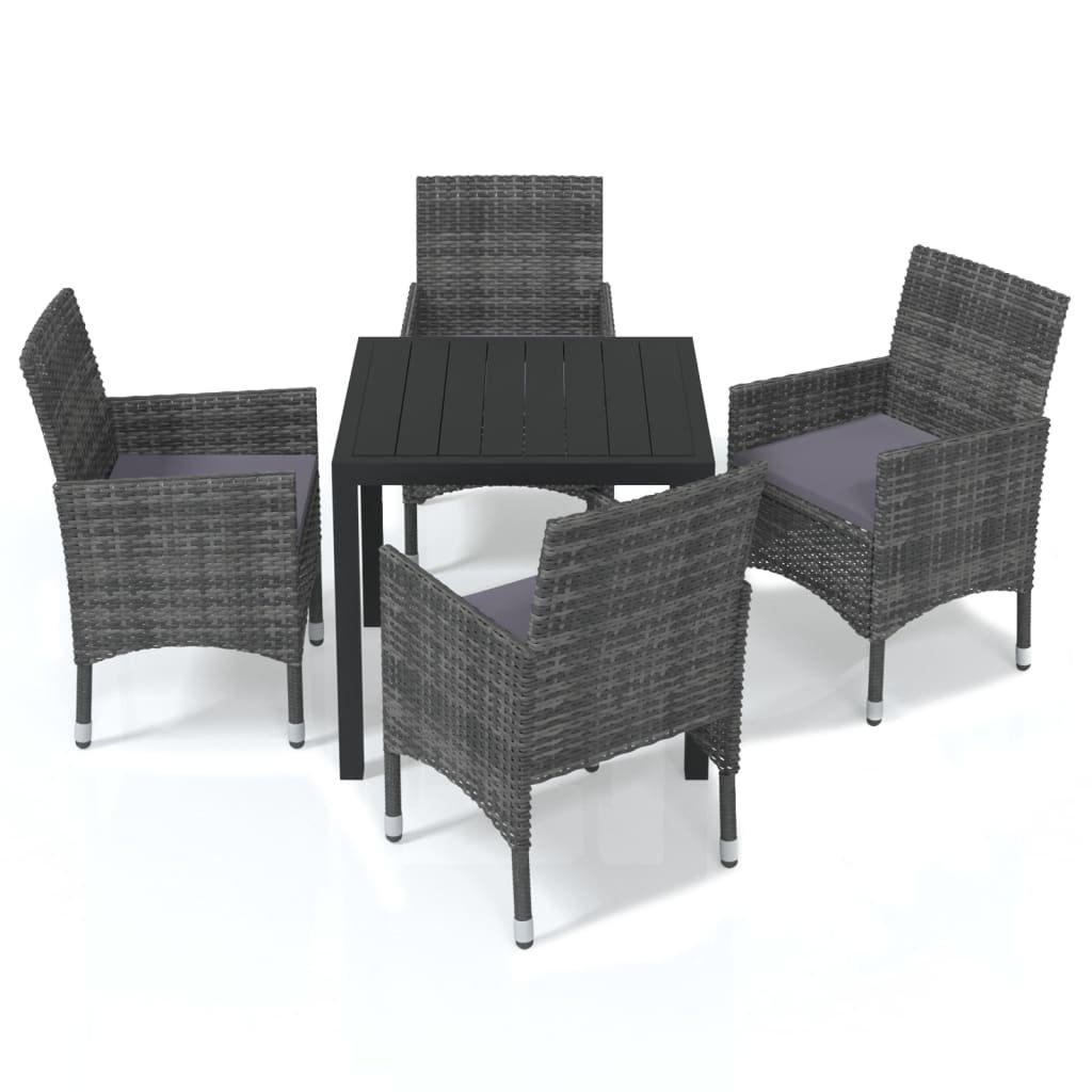 VidaXL Essgruppe poly-rattan  