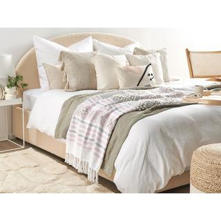 Beliani Kaman Couverture en Acrylique Boho  