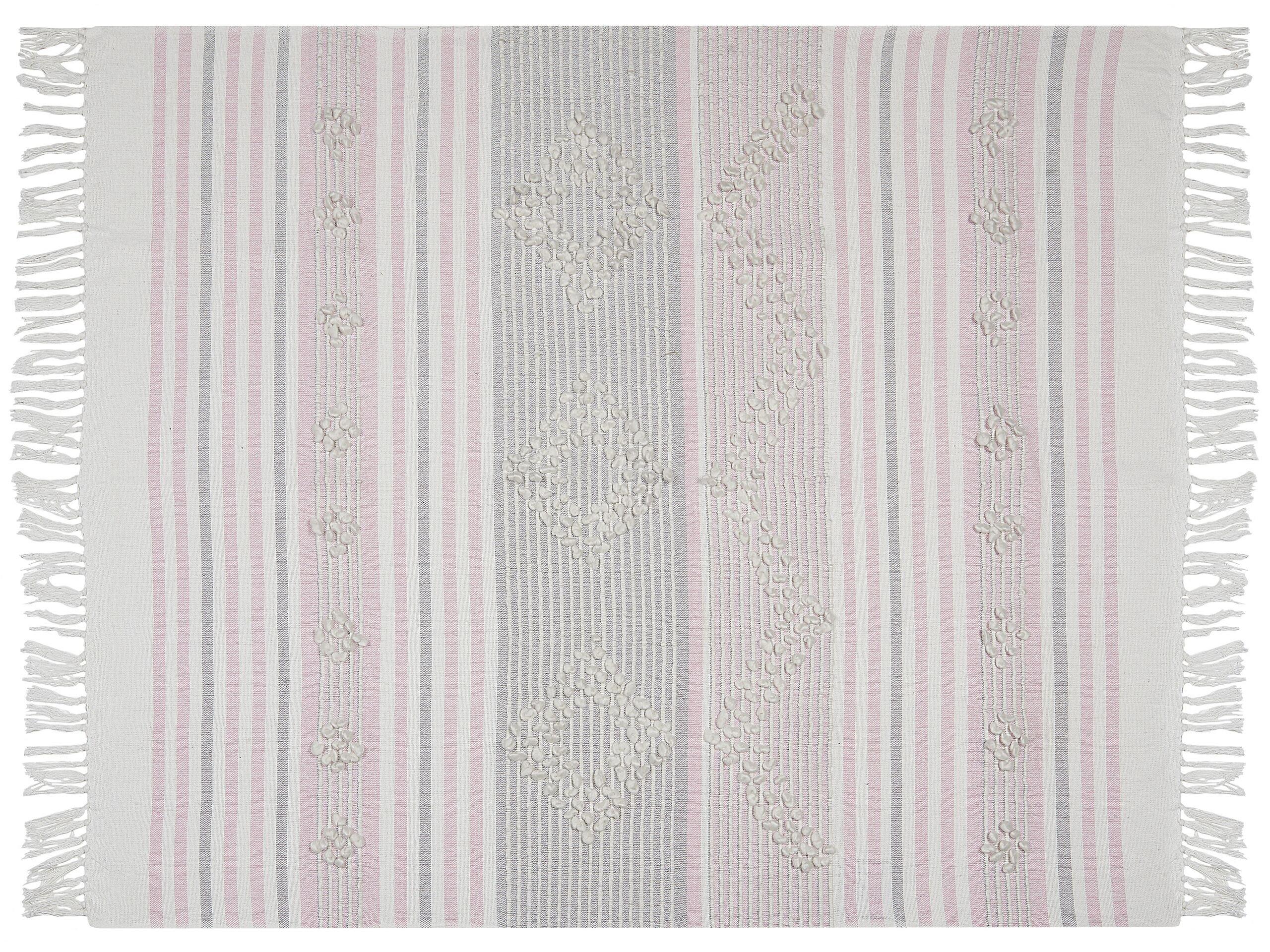 Beliani Kaman Couverture en Acrylique Boho  