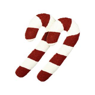 Beliani Kissen 2er Set aus Polyester Klassisch CANDY CANE  