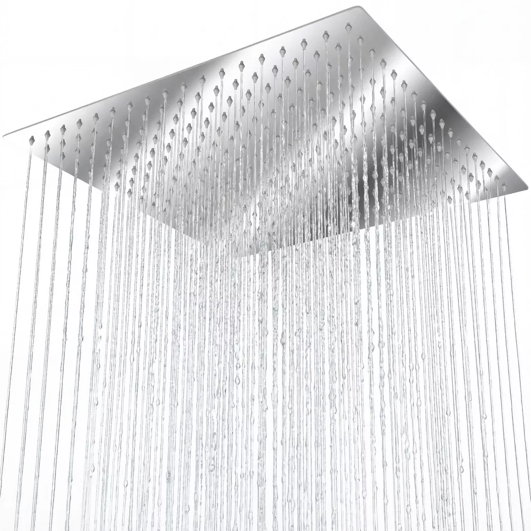 tectake Shower Head in Silver