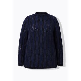 Ulla Popken Maglione Collo Alto Maniche Lunghe Ciniglia  