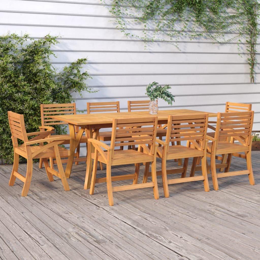 VidaXL Table de jardin bois d'acacia  