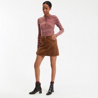 La Redoute Collections Jupe droite en velours côtelé  