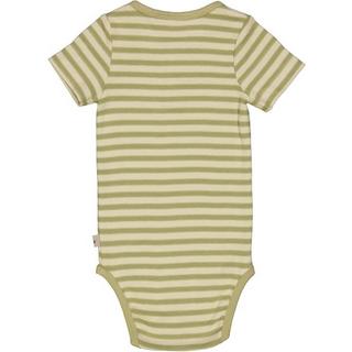 Wheat  Baby Body kurzarm green stripe 