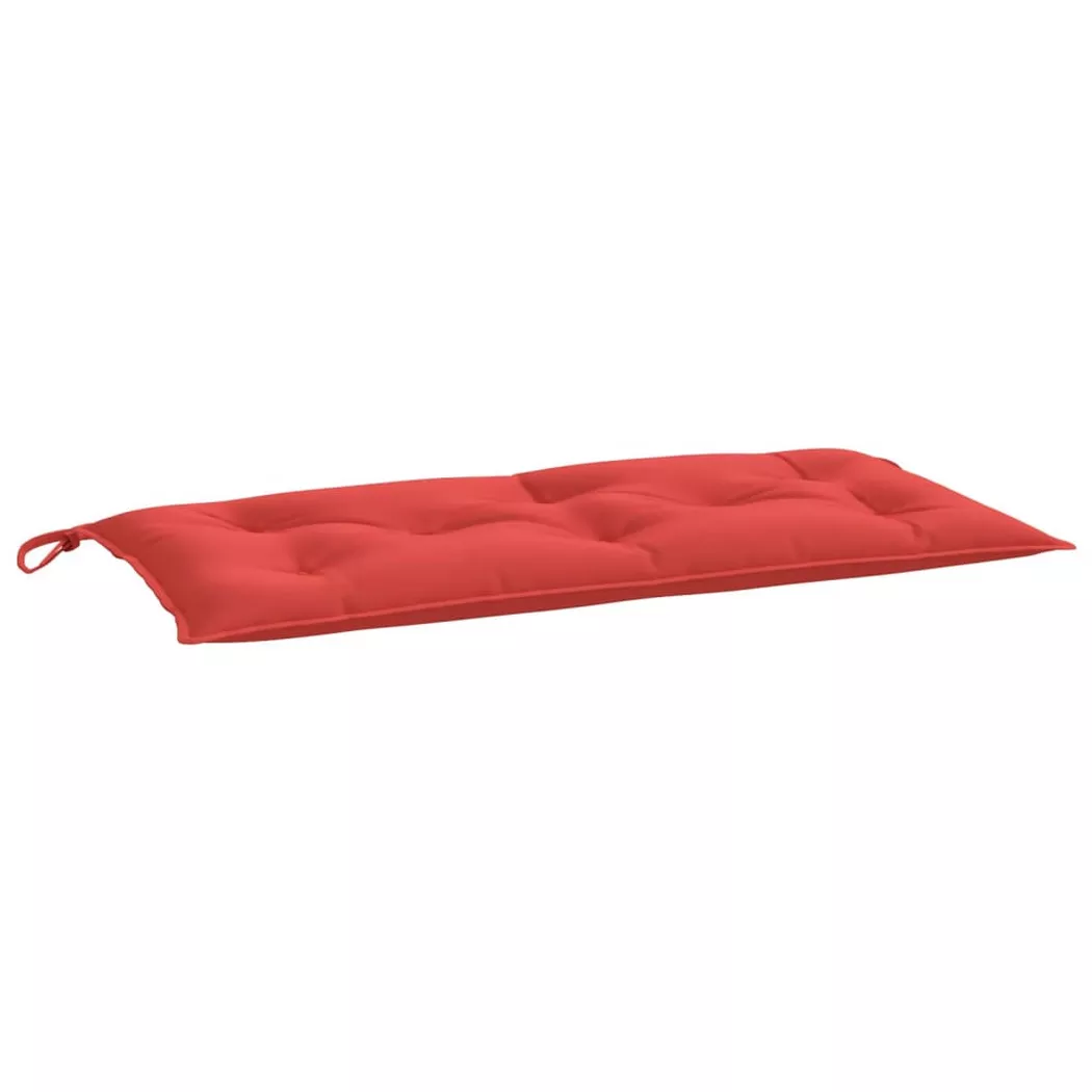 VidaXL - Coussin de banc de jardin tissu, One Size, Rouge Bariolé