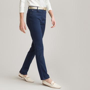 Gerade Five-Pocket-Hose aus Baumwoll-Stretch