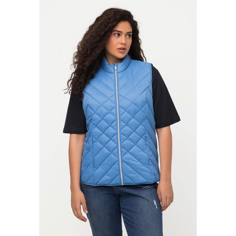 Ulla Popken HYPRAR Gilet Matelassé Déperlant Col Montant  