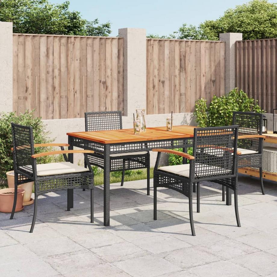 VidaXL set da pranzo da giardino Polirattan  