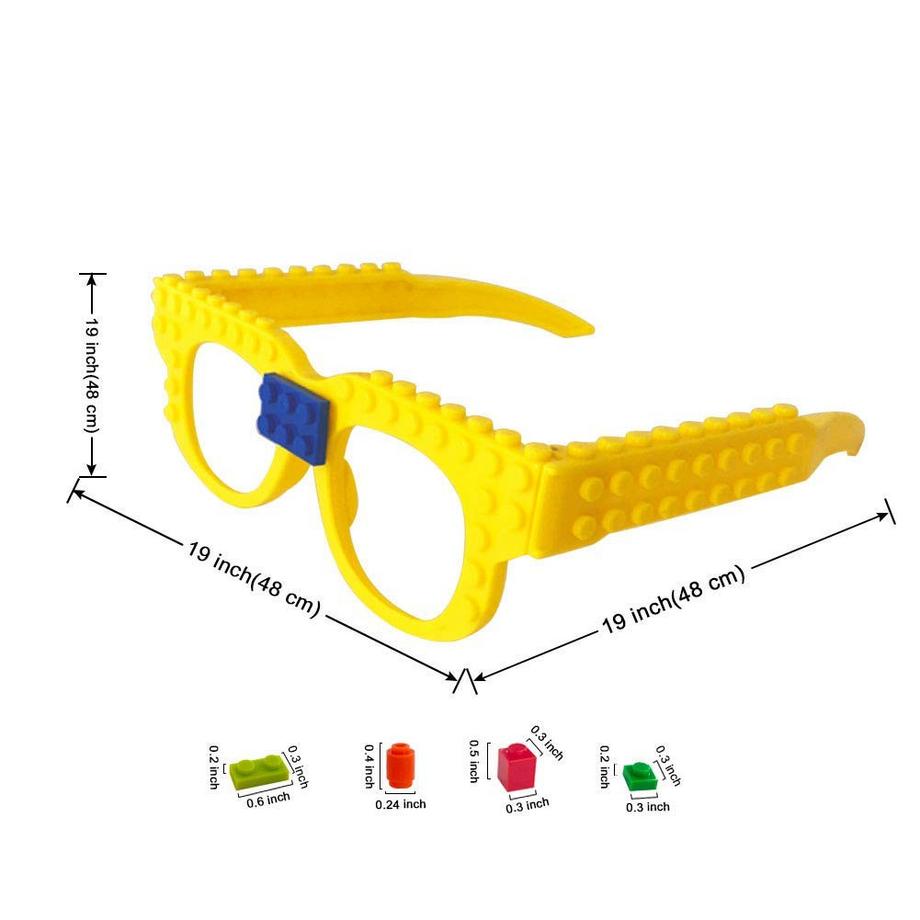 Activity-board  Bausteine Gläser Spleißbrillen Spielzeug: 12 Stück Bausteine 