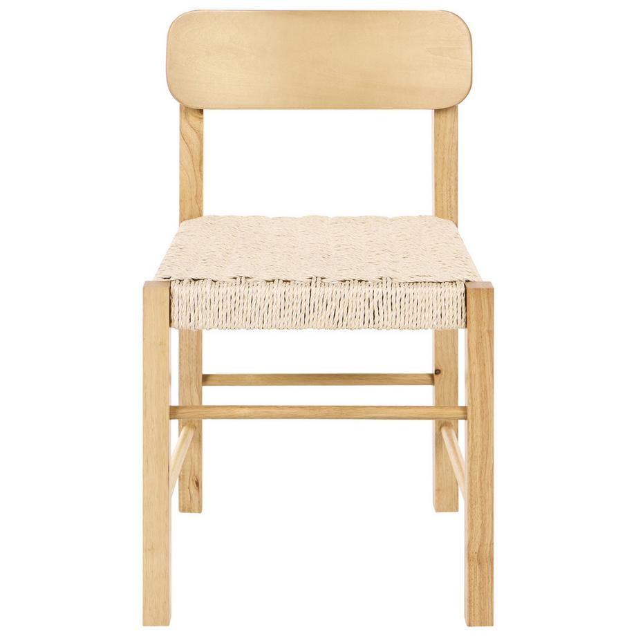 Beliani Lot de 2 chaises de salle à manger en Bois d'hévéa Boho ALLOS  