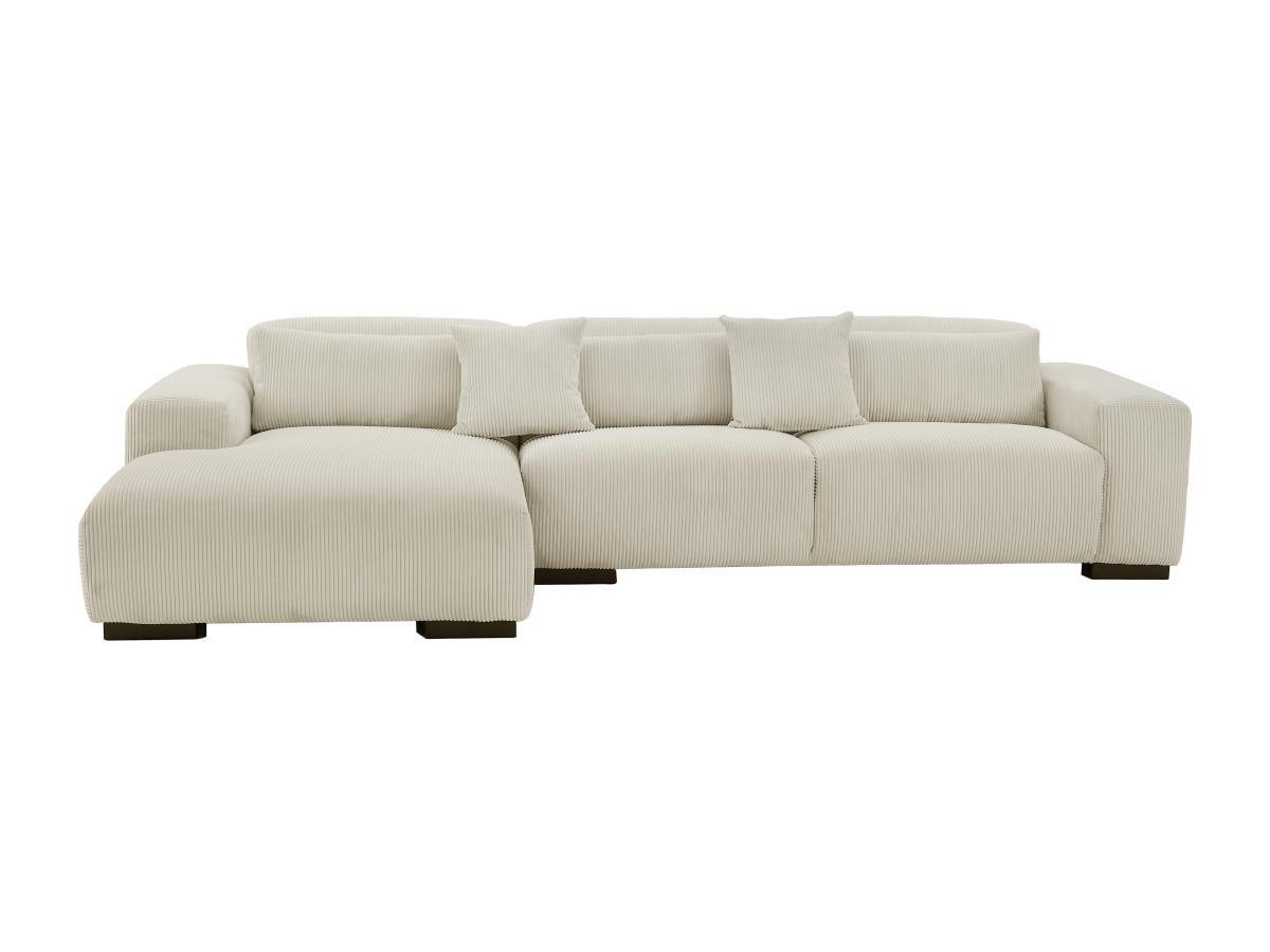 Maison Céphy Ecksofa - Ecke links - Cord - Beige - OVENTINO  