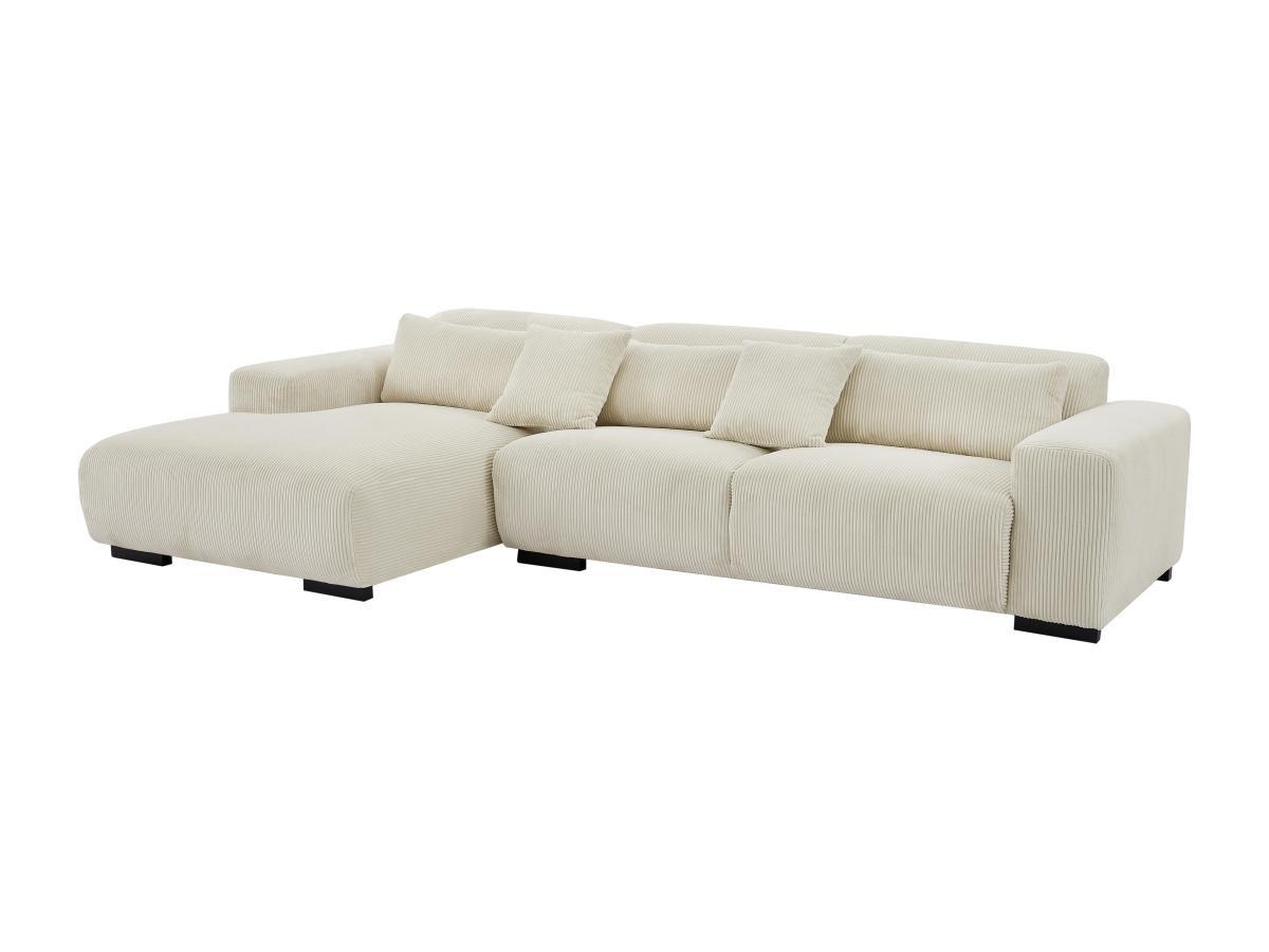 Maison Céphy Ecksofa - Ecke links - Cord - Beige - OVENTINO  