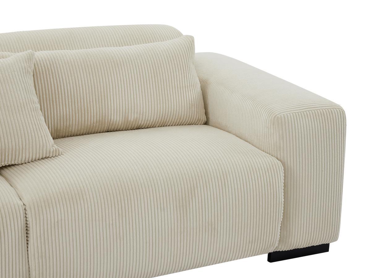 Maison Céphy Ecksofa - Ecke links - Cord - Beige - OVENTINO  