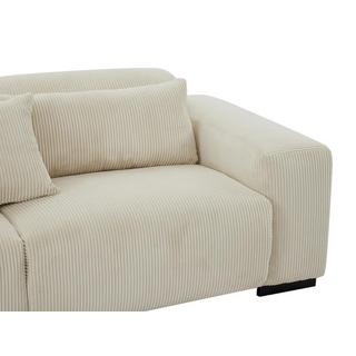 Maison Céphy Ecksofa - Ecke links - Cord - Beige - OVENTINO  