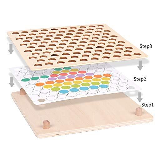 Activity-board  Holzspielzeug, Clip-Perlen-Puzzle-Brettspiele, Mathe-Lernspielzeug 