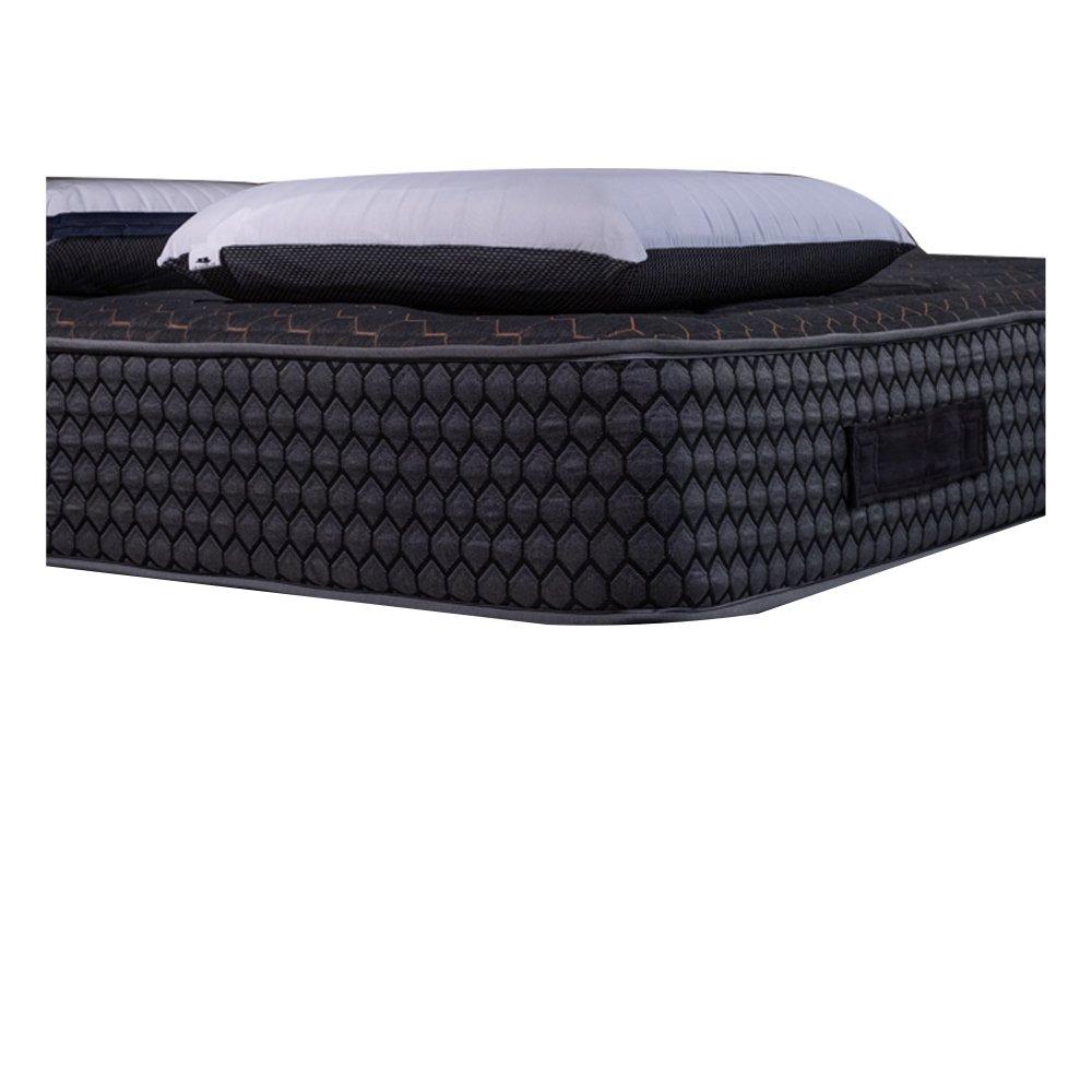 AB Matelas Matratzen Cosmos Black | 200x200cm mit 2 viskoelastischen Kissen 60x60 cm | Speicher 50kgm3 und 12 Zonen | 28 cm  