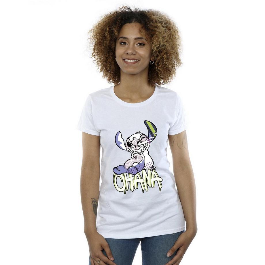 Disney T-shirt graphique Ohana Stitch  
