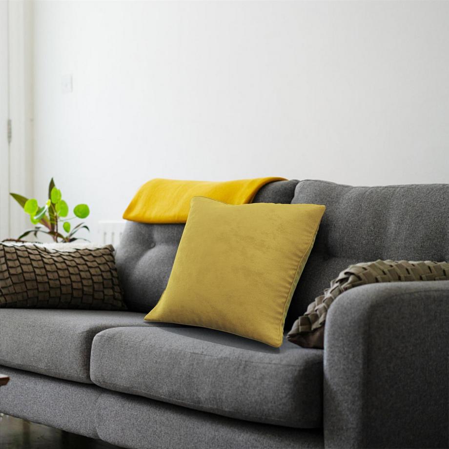 Intirilife 2x Housse de Coussin en Velours  