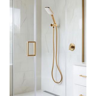 Beliani Duschkopf mit Schlauch aus ABS (robuster Kunststoff) Klassisch AMAJA  