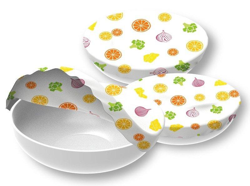 Nuts Innovations  Bowl Cover Légumes assortis Set de 3 pièces 