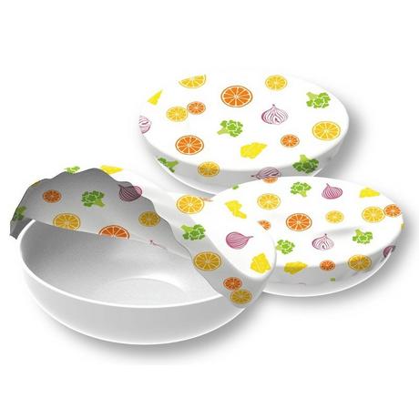 Nuts Innovations  Bowl Cover Légumes assortis Set de 3 pièces 