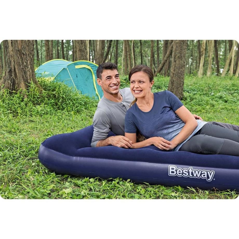 B2X Materasso Gonfiabile 191x137x28 cm con Pompa a Pedale Incorporata  