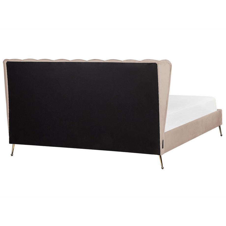 Beliani Letto en Velluto Moderno MIRIBEL  